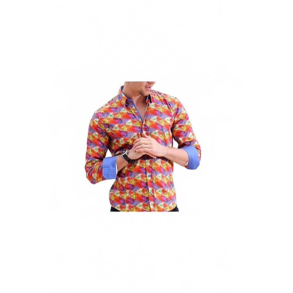 NEW EIGHT X digital tri-shapes shirt in red